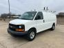 2012 White /Gray Chevrolet Express 2500 Cargo (1GCWGFCB4C1) with an 6.0L V8 OHV 16V FFV engine, 6-Speed Automatic transmission, located at 17760 Hwy 62, Morris, OK, 74445, (918) 733-4887, 35.609104, -95.877060 - 2012 CHEVROLET EXPRESS CARGO VAN 6.0L V8 RWD FEATURING MANUAL LOCKS, MANUAL WINDOWS, MANUAL MIRRORS, MANUAL SEATS, AM/FM STEREO, LEATHER SEATS, LEATHER-WRAPPED STEERING WHEEL, TRACTION CONTROL, LOCKING METAL CONSOLE, STEEL SHELVES, SPLIT SWING-OUT RIGHT DOORS, RUBBER MATS, LOAD-BEARING EXTERIOR RACK - Photo#0